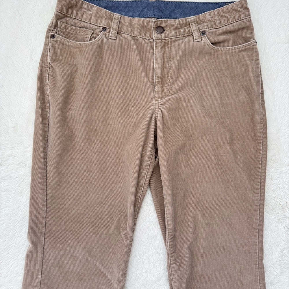 LL Bean Everyday Corduroy Pants Women’s 6 Camel Bootcut Favorite Fit Preppy Y2K - Picture 2 of 9